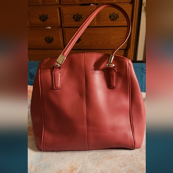 Coach Pink Leather Tote Bag - Picture 3 of 4